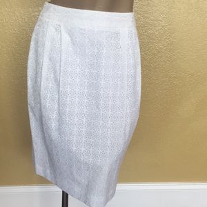 Brooks Brothers White Eyelet Cotton Skirt 🌸 2 NWT